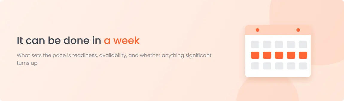 ISO certification can be done in a week
